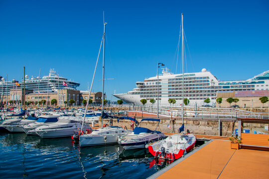 Scenic Marina with Boats on a Bright Sunny Day - Powered by Adobe