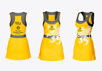 Womens Tennis Dress Mockup