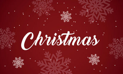 christmas background with snowflakes