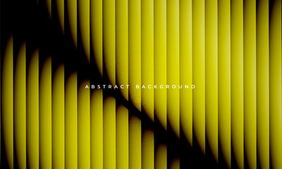 Glass gradient vector abstract background with yellow and black stripes.