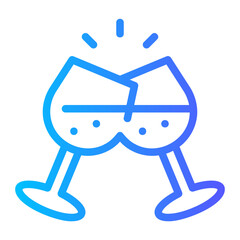 cheers gradient icon