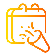 new year gradient icon