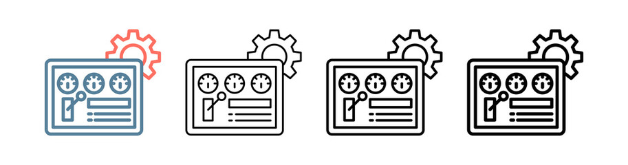 Control Panel Icon Collection Set Different Style