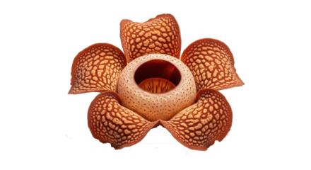 Rafflesia Arnoldii Detailed CloseUp of the Corpse Flower with Spotted Petals.