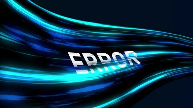 Digital Error Text Glitch Cyber Abstract Background.