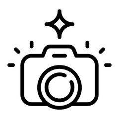 camera line icon