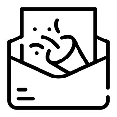 invitation line icon