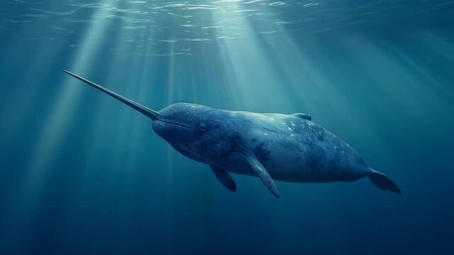 Narwhal Swimming
