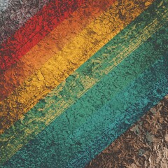 Natural Texture Integration Graphic Background for Back to School Holiday Slides with Student Energy Rainbow Design