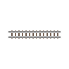 Train tracks vector icon design