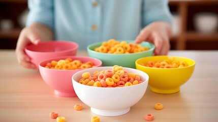Individual enjoys a breakfast of cereal, nuts and berries, relishing the blend of flavors and nutrients to kickstart their day.