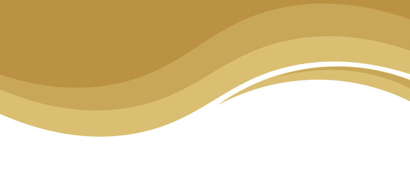 Vector gold line background curve element with white space for text and message design, overlapping layers, vector