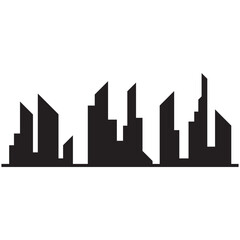 Fototapeta premium Modern City skyline . city silhouette. vector illustration