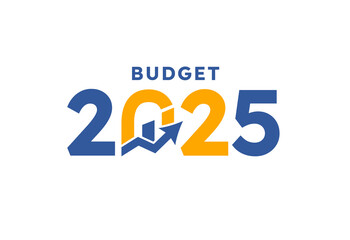 Budget 2025 logo design, 2025 budget banner design templates png