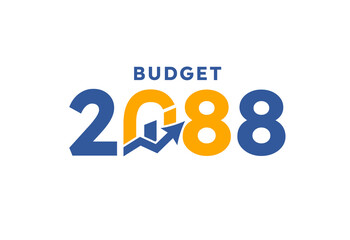 Budget 2088 logo design, 2088 budget banner design templates png