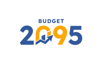 Budget 2095 logo design, 2095 budget banner design templates png