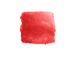 Abstract red watercolor on white background.