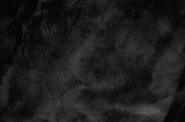 Black abstract background in watercolor