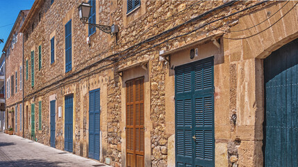 Street Scene, Traditional Architecture, Artá, Mallorca, Balearic Islands, Spain, Europe