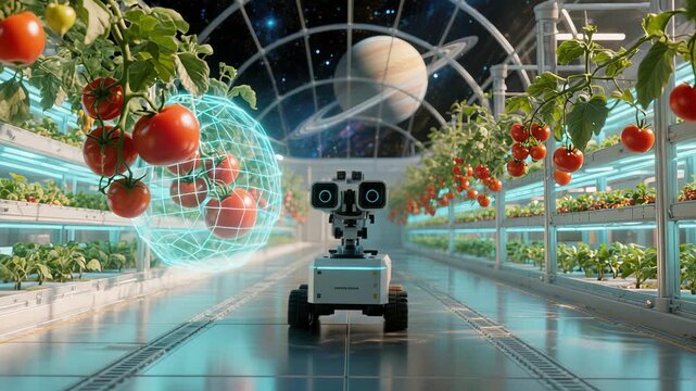 Autonomous harvest rover mapping tomatoes with augmented reality