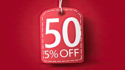 Get 50% Off Today Only! Huge savings on sale items with this eye catching promo design