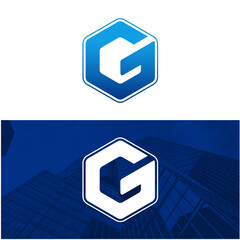 Hexagonal Letter G Logo &ndash; Modern Tech Branding Icon