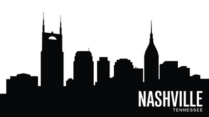 Nashville tennessee skyline silhouette © AFAZ