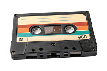Fototapeta premium Retro Audio Cassette Tape Vintage Music and Nostalgic Recording Media for Audio Preservation