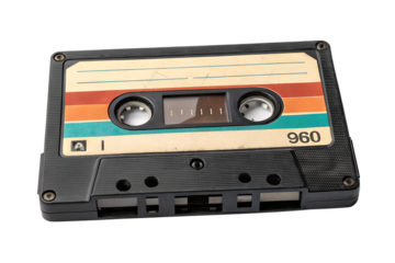 Retro Audio Cassette Tape Vintage Music and Nostalgic Recording Media for Audio Preservation