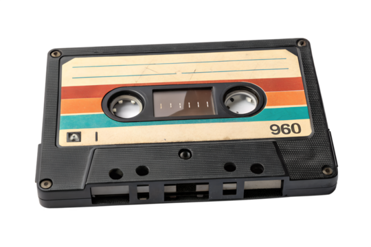 Retro Audio Cassette Tape Vintage Music and Nostalgic Recording Media for Audio Preservation