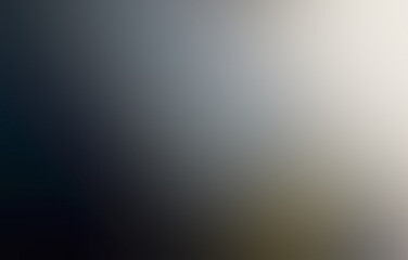 A smooth abstract blurred background transitioning from deep dark tones to soft light grey and beige hues.