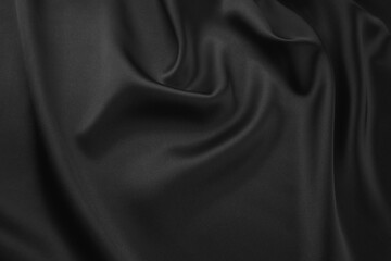 Texture black satin, silk background