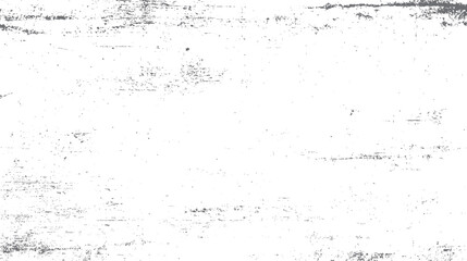 White textured background with scattered grey speckles and horizontal streaks resembling distressed wood grain or concrete