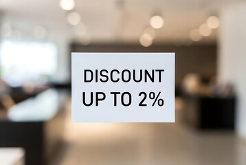 Limited time offer get up to 2 percent discount now, shop today for huge savings, sale event, promotional marketing, retail advertising
