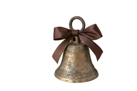 Festive Bell with Bow A Classic Holiday Decoration