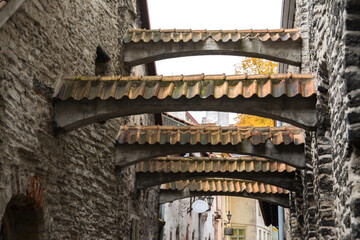 Narrow historical passage from Tallinn. 