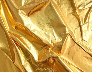 Golden Fabric Texture Abstract Background