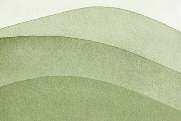 Fototapeta na wymiar Abstract art hand drawn watercolor solid green turquoise azure sea water wavy background on textured watercolor paper for wallpaper banner template page design.