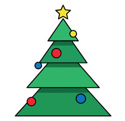 abstract christmas tree