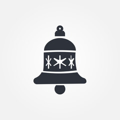 christmas bells icon symbol illustration vector eps10 logo template design pattern seamless bright minimal design flat design realistic style simple design modern design