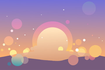 Holographic Pastel Gradient Mesh Banner, Abstract Blur