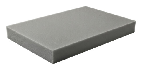 Purchase a comfortable grey foam mattress home product top view isolated on transparent background