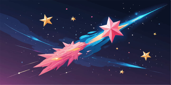 Abstract space background with bright starry blue galaxy design and space for text - Powered by Adobe