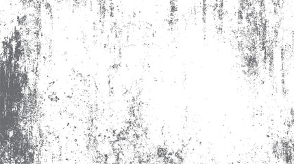 Grungy distressed concrete wall texture with dark grey splatters and vertical streaks on white background