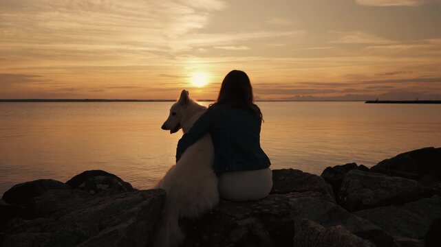 Serene moment by the lake in Swedish Lapland