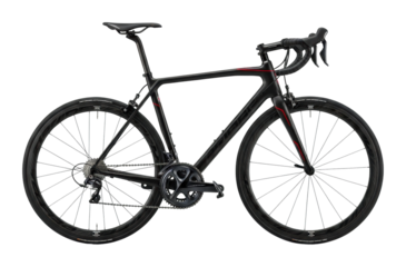 Cycling event bicycle ride urban city daylight side view isolated on transparent background