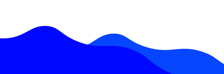 Separator, header, modern wave divider shape vector illustration