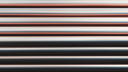 Obraz premium Abstract metallic industrial background made of horizontal metal tubes for wallpaper banner template page design