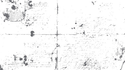Vintage distressed grunge paper texture with handwritten script and ink splatters vector