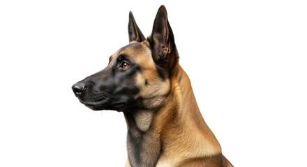 Belgian Malinois Dog Portrait - Side Profile, Canine, Animal, Pet